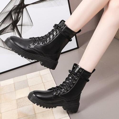 Womens Boots PU Leather Ankle Boots for Women Cowboy Boots Classic Retro Color Casual Womens Shoes Motocross boot