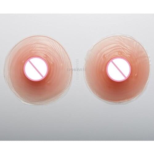1 Pair Simulation Fake Nipples Sticker Fun Female Supplies Liquid Silicone Pseudo Nipples Stickers Adult Women Chest Paste