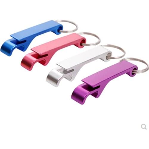 1PC New Portable Multi-purpose Kitchen Opener Tools Beer Bottle Opener 4 In 1 Keychain Aluminum Bottle Opener Can Party Gifts