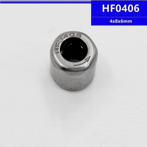 20pcs/100pcs HF0406 4x8x6mm One Way Cluth Needle Roller Bearing 4*8*6mm Single Way Roller Bearing