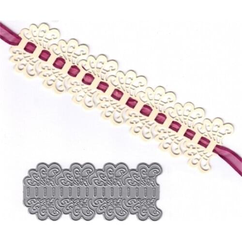 4 Styles Lace Flower Edge Border Metal Cutting Dies Stencils for DIY Scrapbooking Decorative Crafts Embossing Paper Cards 2018