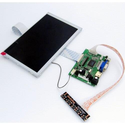 8''inch LCD screen for raspberry pie 3 3B+ Raspberry Pi 3 Resolution 800*480 LCD display DIY kit HDMI+VGA+2AV LCD without touch