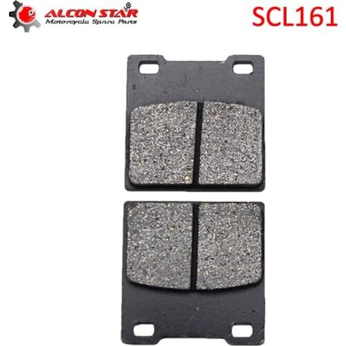 Alconstar-1 Pair Motorcycle Rear Brake Pads for Kawasaki Z250 ZXR 400 ZXR 750 ZX7R ZZR 1100 ZX12R ZX 12R ZRX 1200 ZZR1200 Racing