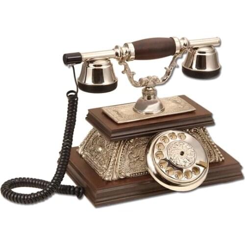 Anna Bell Yalı Silver Leafing classic Wood telephone antique classic telephone старый классический телефон