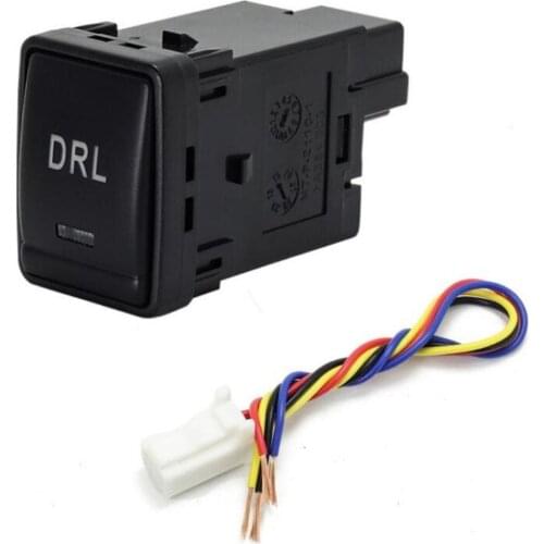 JanDeNing Automobile Refitting Switch Fog lamp Switch LED/DRL/Power Switch With Tail Line ForNissan Teana 2013-2018