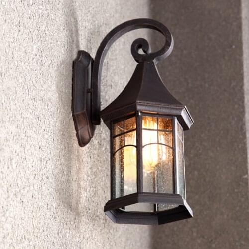 Balcony stairs lamp Outdoor Light waterproof outdoor lighting lamp retro style courtyard wall creative Wall Lamps FG230