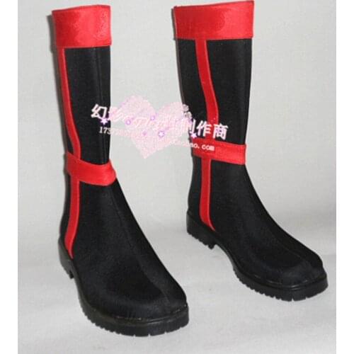Chang An Huan Night Duan Hua Halloween Black Long Cosplay Shoes Boots H016