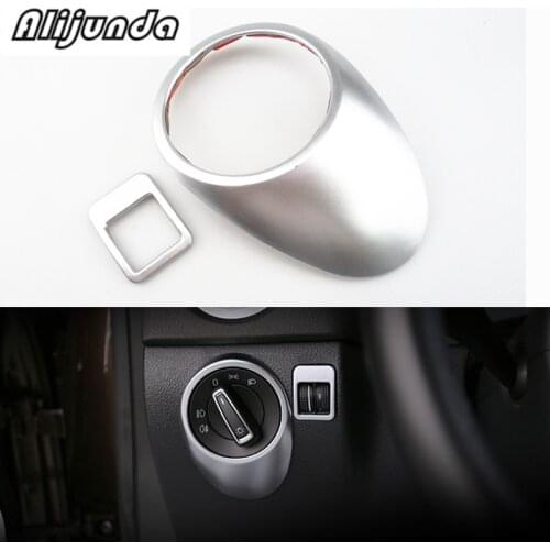 2 pcs / set Head Lamp Trim Cover Sticker Decor for Volkswagen VW Tiguan 2010-2014 Car Accessories