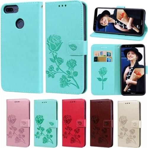 Honor 9 Lite Fashion Rose Flower Leather Flip Case For Huawei Honor 9 Lite Funds Mobile Phone Cover For Huawei Honor 9 Lite Capa