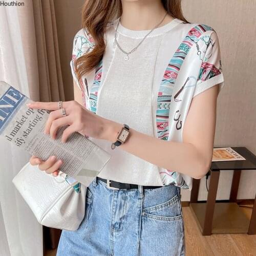 Женские трикотажные футболки Houthion China At AliExpress