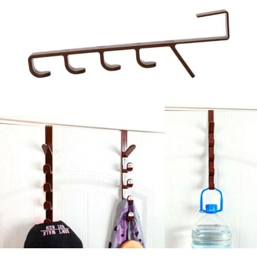 Coffee/White Rack Hanging Hooks Garbage Bags Shelf Holder Organizer For Bathroom Kitchen