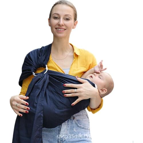 Ring Cotton and Linen Baby Sling Multi-Functional Baby Carrier Strap Four Seasons Oxidation Metal Ring