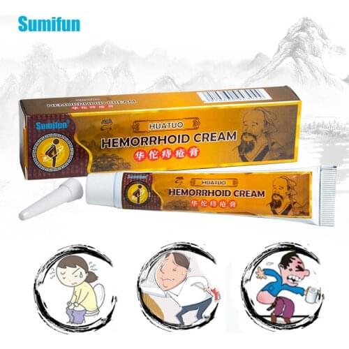 Sumifun 1Pcs HuaTuo Medical Hemorrhoids Ointment Anal Fissure Internal Hemorrhoids & External Herbs Pain Relief Cream K10001