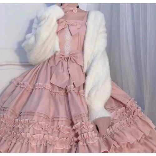 Sweet Kawaii Lolita Berlin Girl Cute Vintage Jsk Bow Lace Princess Tea Party Dress платье лолита винтаж ロリータ ワンピース