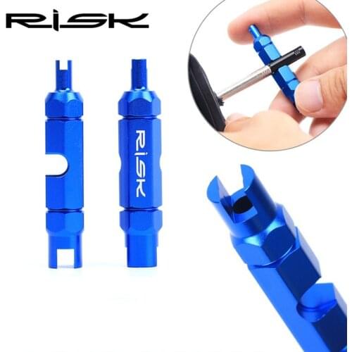 Risk Bicycle Multifunctional Valve Tools For Schrader/Presta Valve MTB Road Bike Tire Disassemble Tools Alumium Presta Extension