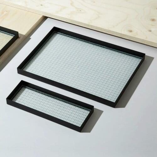 Nordic Creative Tea Tray Decorative Handmade Serving Glass Ceremony Accessories Tea Tray Serving Tray Kitchen Teaware DB60TP