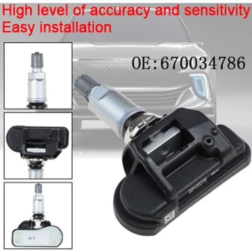 New TPMS Sensor Tire Pressure Sensor For Maserati Ghibli High Quality 433MHZ Tire Pressure Monitoring Sensor 670034786