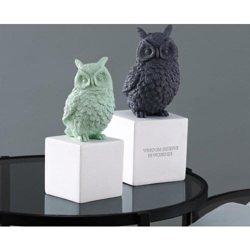 New Product Nordic Style Creative Owl Decoration Living Room Tv Cabinet Wine Cabinet Decoration Decoration Light Luxury