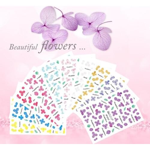 1Pcs Water Nail Decal And Sticker Flower Leaf Tree Green Simple Summer DIY Slider For Manicure Nail Art Watermark Manicure Decor