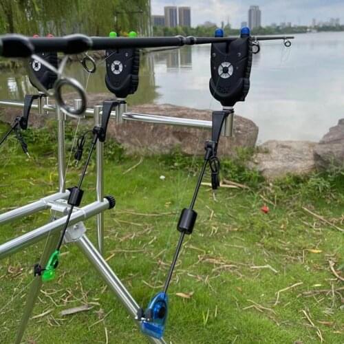 Fishing Rod Stand with Storage Bag Fishing Pole Holder Aluminum Alloy Stable Useful Sea Lake Fishing Supplies Rod Bracket