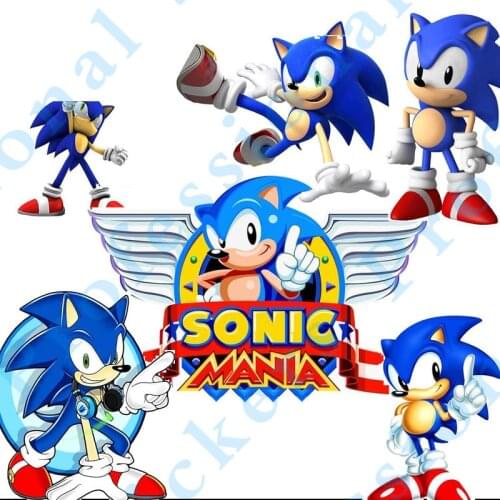 Hot Arcade Game Soni Hedgehog SEGA Anime Car Sticker Decal Decor GBA NDS 3DS PS3 WiiU Off-road Laptop Trunk Stickers