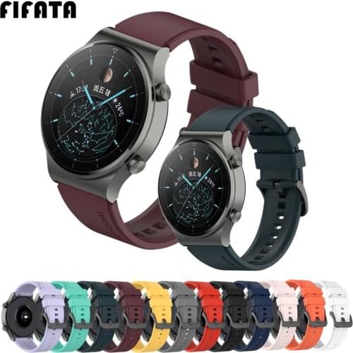FIFATA Silicone Bracelet For Huawei Honor Watch GT2 Pro GS Pro GT 2e Magic 2 GT 2 46mm Smart Watch Band 22mm Sport Wrist Strap