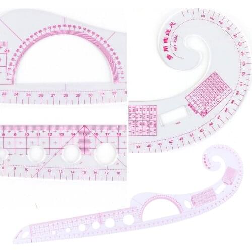 Sewing Measure Tailor Ruler Tools Soft Plastic Comma Shaped Curve Portable Measure Accurately Tools Ruler for Clothing