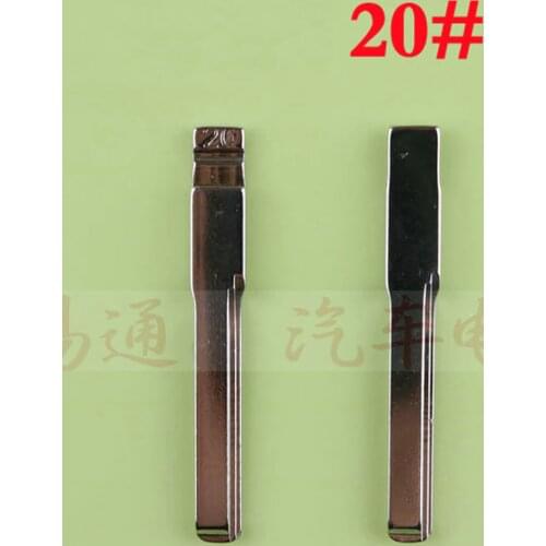1PC Replacement No.20 Metal Key Blade Blank For Mercedes Benz C E Card Series Car Remote Flip Folding Uncut HU64 Key Blade