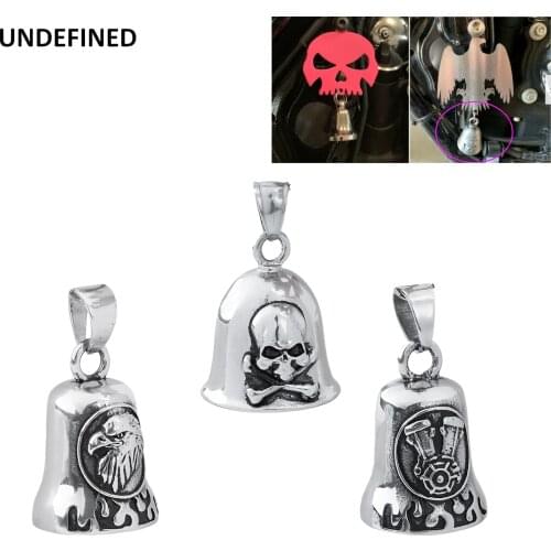 Skull Eagle Motorcycle Bell Retro Cool Bike Guard Bell For Harley Indian Chief Dyna Softail Fatboy Bobber Vintage Universal