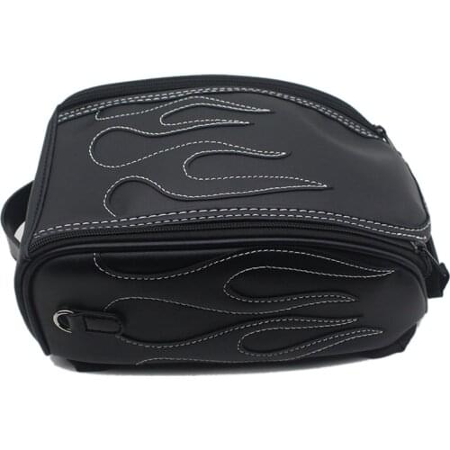 Motorcycle Fuel Tank Bag Storage PU Leather Bag for 883 Cub 500 Benali 502C 752S Saddlebag