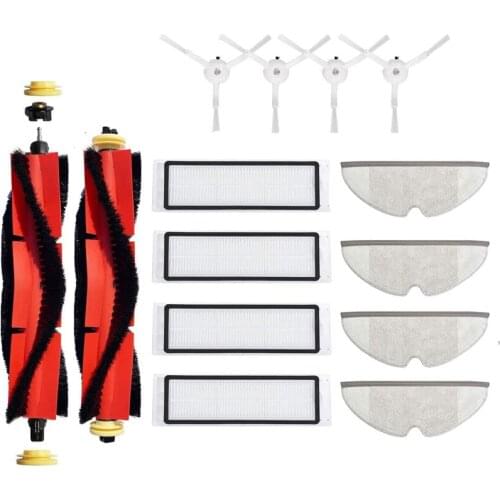 14-Pack Replacement Parts Compatible for Xiaomi Roborock S5 S6 E20 E25 E35 E4 Vacuum Cleaner Replenishment Parts