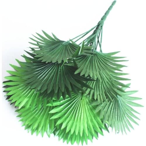 18 branch Party Table Decorations Accessories Tropical Artificial Single Large 50cm Leaf Artificial Decorative