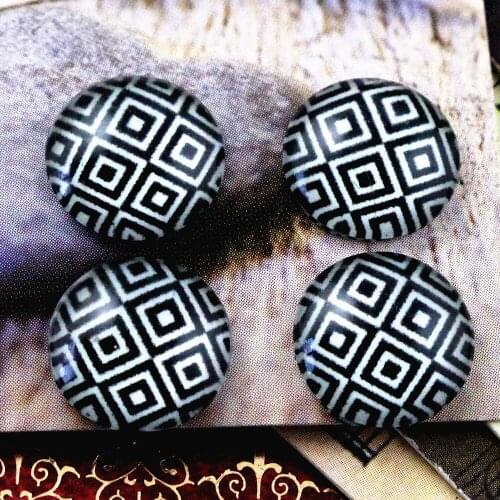 20pcs 12mm Handmade Photo Glass Cabochons E7-76