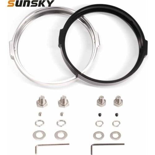5.75 Inch Motorcycle Headlight Ring Modification Round Retro Headlight Ring Wicks Parts
