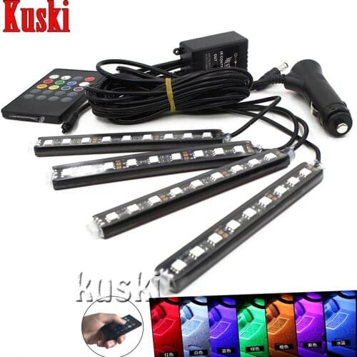 Car Neon Light Voice Control For Audi A3 A4 B6 B8 B7 B5 A6 C5 C6 Q5 A5 Q7 TT A1 S3 S4 S5 S6 S8 Saab 9-3 9-5 93 Accessories