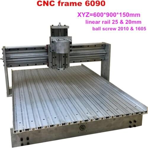 DIY 6090 CNC Router frame linear guideway rail Engraver Machine kit ball screw