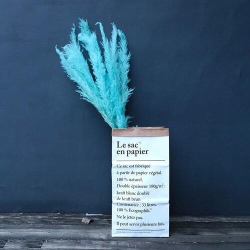 1pcs big size Dried Plant Basket Kraft Paper Bag Flowerpot& Kraft Paper Bag Flower Vase&Kraft Paper Bag Flowerpot