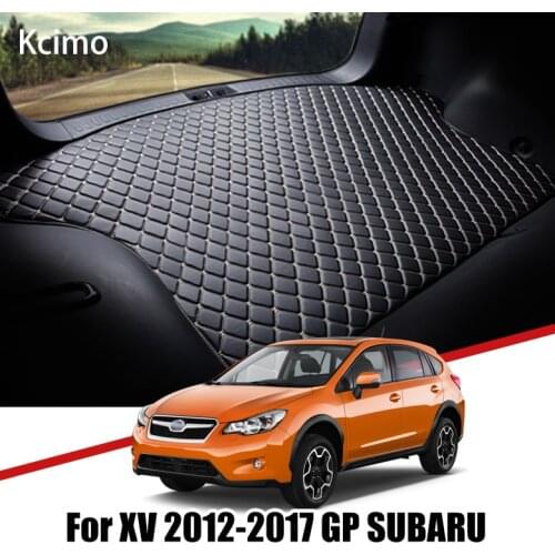 Leather Car Trunk Mat For Subaru XV 2012-2017 Trunk Boot Mat GP Cargo Liner Rear Impreza XV Crosstrek Liners Pad
