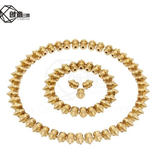 Brass CR-X 2 in 1 out 3d Printer Nozzle 0.4/0.6/0.8mm Extruder Print Head Nozzle 3d Printer Part For CR-X 3D printer parts