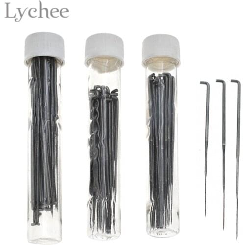 Lychee 100pcs 3 Size Felting Needles Set Hand Craft Needle DIY Sewing Tools