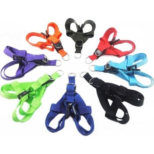 Nylon Pet Dog Harness No Pull Adjustable Dog Leash Vest Classic Running Leash Strap Belt for Small and Medium Dogs