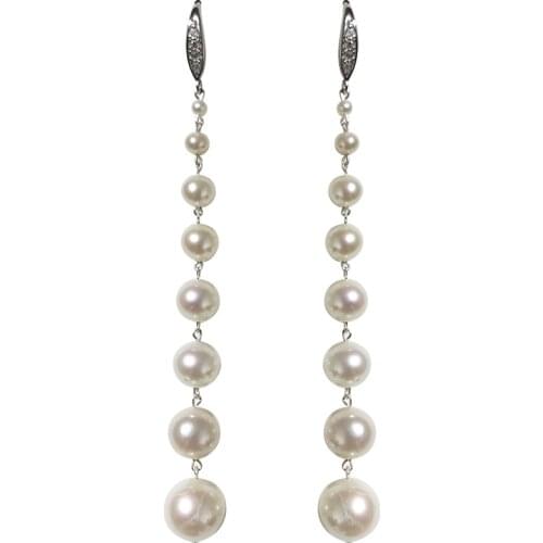 Popular Womens Natural Freshwater Pearl Earring