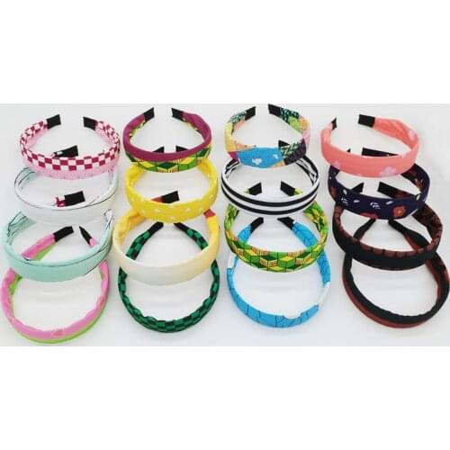 Anime Demon Slayer Kamado Nezuko Kochou Shinobu Cosplay Hair Band Girls Headdress Hair Accessories Gifts For Girls