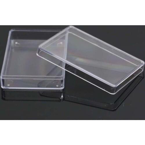Rectangular Transparent Plastic Storage Case Playing Card Container for Club 77HC