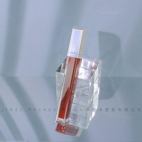 100pcs 7ml Lip Gloss Empty Container Clear Tubes with Oblique Caps for Making Lipgloss, DIY Cosmetic Tubes