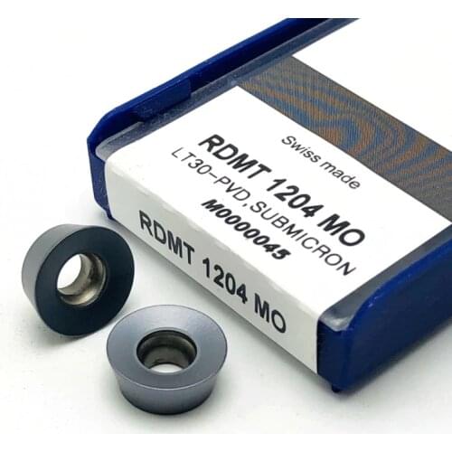 RDMT 1204 MO LT30 high quality carbide milling insert internal turning tool CNC carbide cutting tools RDMT1204 turning inserts