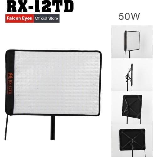 RX-12TD 280pcs 3200-5600K Stepless dimming LED Light Roll Flexible Waterproof Mat Led Studio Panel light Mat
