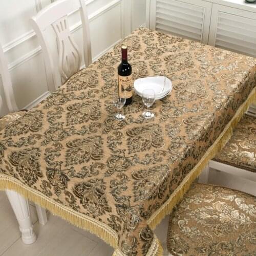 2021New Brussels Tablecloth Kitchen Dining Table And Chair Covers Of The Same Style