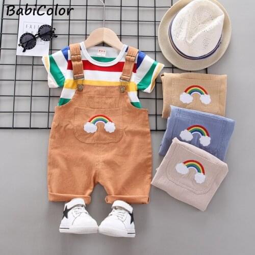 Sports Suits For Baby Boys Girls Tracksuits Boys Summer Clothing Sets Kids Cotton Casual Shirt+short Pants 2pcs