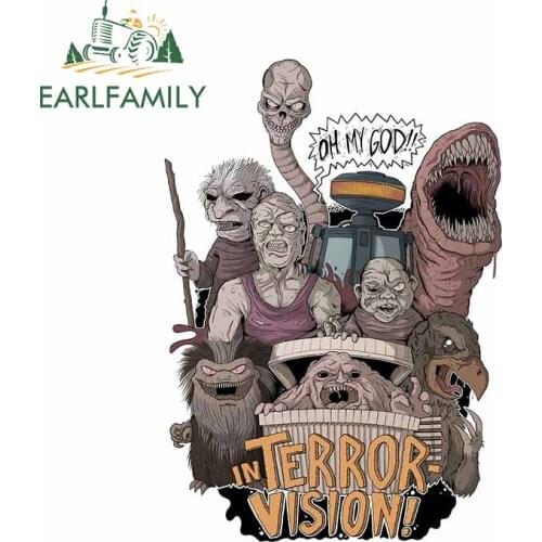 EARLFAMILY 13cm x 10cm for Terror Vision Car Sticker Fine Motorcycle Laptop Waterproof Camper Surfboard Personality Decoration